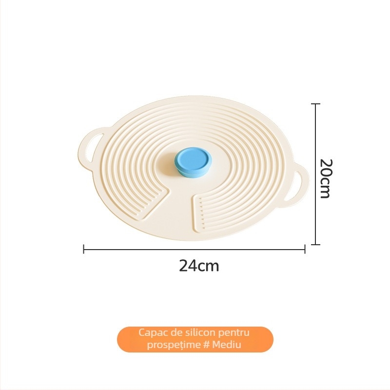 Capac din silicon alimentar pentru păstrarea prospețimii, în mai multe dimensiuni, capac anti-stropire pentru cuptorul cu microunde, bucătărie și frigider, etanșare împotriva prafului