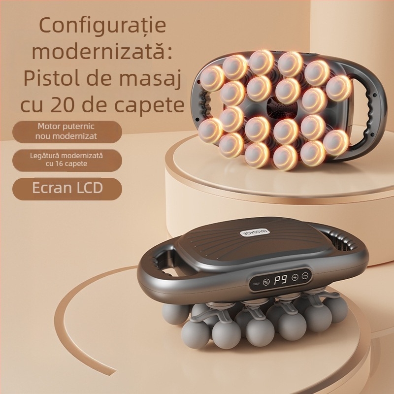 Masajere fasciale cu 20 și 16 capete pentru masaj complet al corpului, nivel profesional