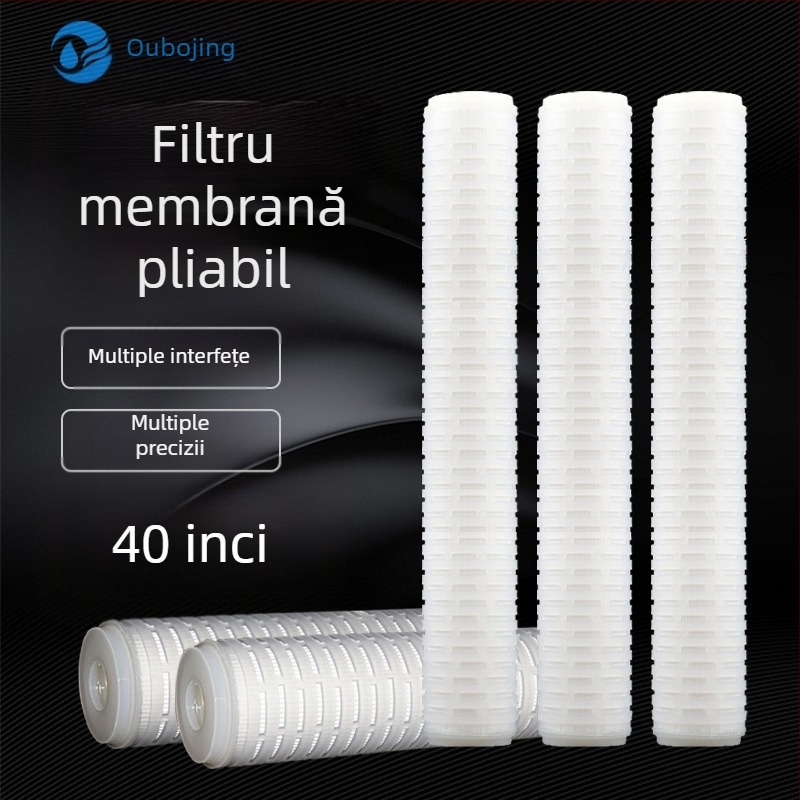 Element filtrant pliabil din PP cu membrană microporoasă, precizie înaltă 0,1 mm, 0,22/0,45 mm, tip presiune plată, 10/20/30/40 inch