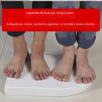 Capac de toaletă pătrat, universal, îngroșat și durabil, adaptabil la scaune trapezoidale, din rășină uree-formaldehidă