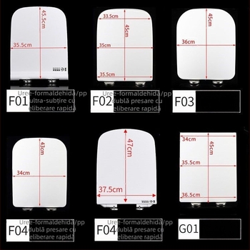 Capac de toaletă pătrat, universal, îngroșat și durabil, adaptabil la scaune trapezoidale, din rășină uree-formaldehidă