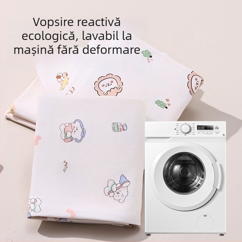 Jingqi Pătură de Înfășat pentru Nou-născuți din Bumbac 100% – Subțire, Toate Sezoanele, Tip A
