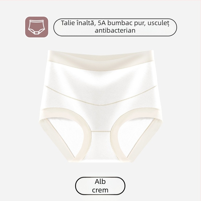 Chiloți de maternitate, talie înaltă, pentru sarcină timpurie și tardivă, plus size, căptușeală de 100% bumbac, antibacterian, suport pentru abdomen