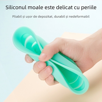Lovelykitten Curățător de pensule de machiaj din silicon, bol pliabil de curățare, instrument de înfrumusețare
