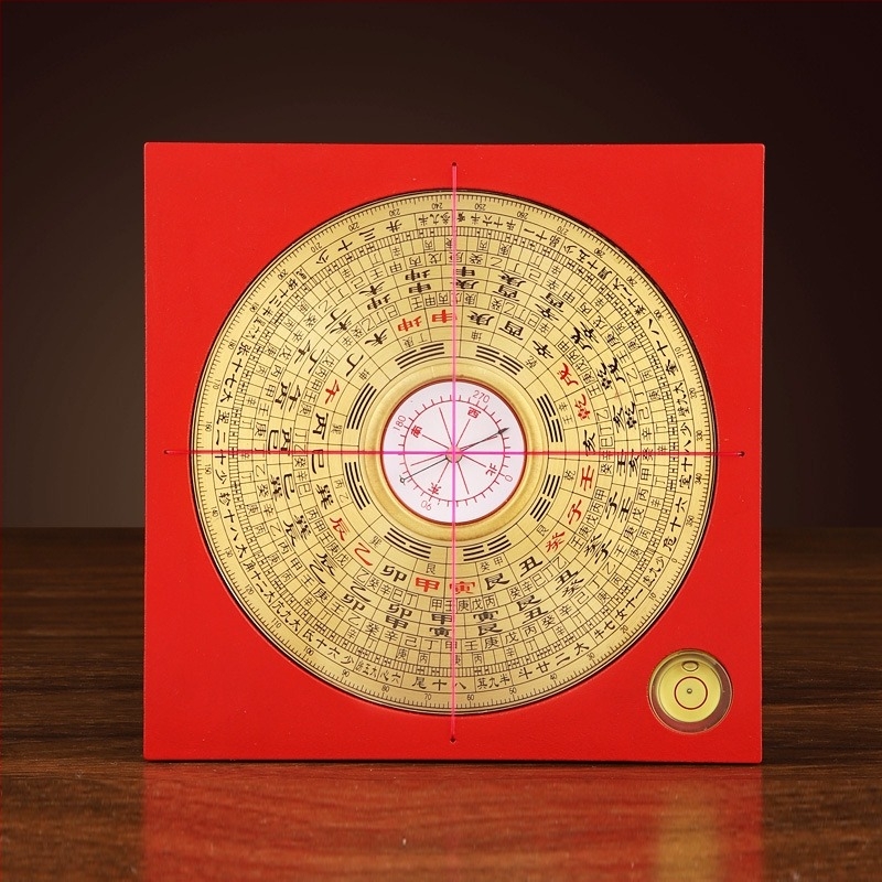 Busolă din alamă cu disc Bagua, instrument decorativ de înaltă precizie