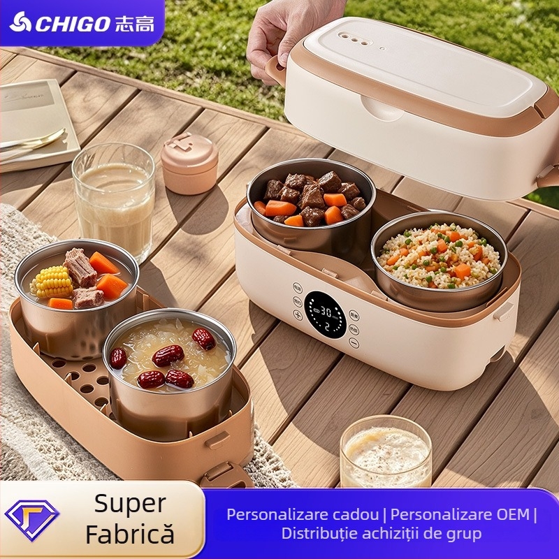 Cutie de prânz electrică pentru birou, încălzire automată și izolație termică