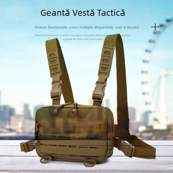 Rucsac-tactic pentru activități outdoor, cu curea pentru piept, pentru drumeții și camping