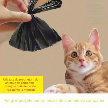 Pungi pentru fecale de pisică, pungi mici pentru deșeuri de animale de companie, de unică folosință