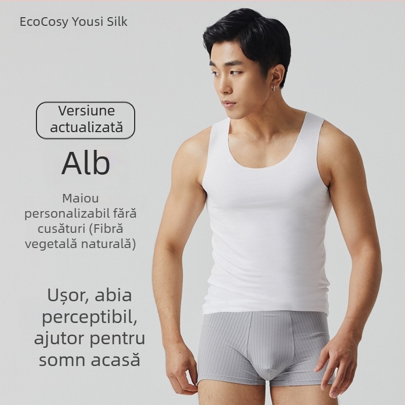 Ecocos tricou fără mâneci pentru bărbați – vară, subțire, croială slim, casual, XL