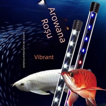 Lumină LED pentru acvariu, plante acvatice, submersibilă și pentru utilizare la suprafață, impermeabilă