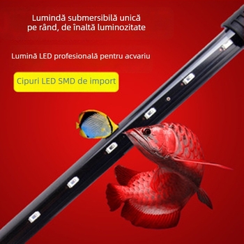 Lumină LED pentru acvariu, plante acvatice, submersibilă și pentru utilizare la suprafață, impermeabilă