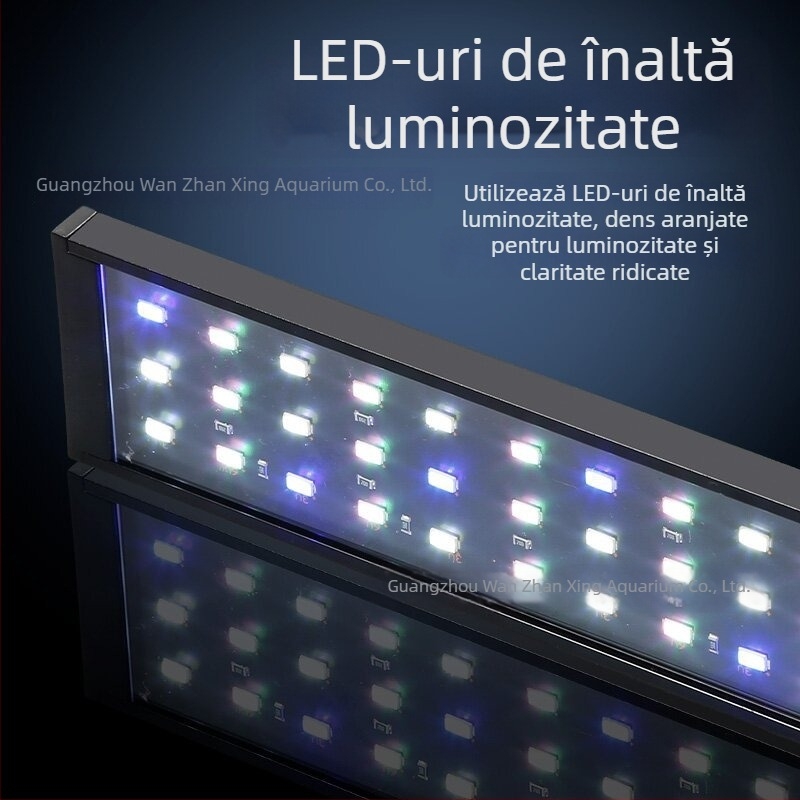 Lampă LED inteligentă pentru acvariu, spectru complet pentru plante acvatice – lampă compactă pentru acvariu