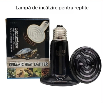 Lampă ceramică de încălzire pentru terariu cu reptile — încălzire doar, fără lumină
