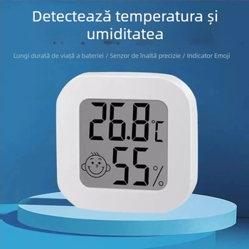 Termometru electronic de interior montat pe perete, cu precizie înaltă, pentru temperatura din camera bebelușului
