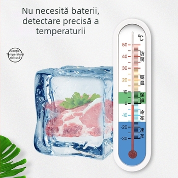 Termometru pentru frigider Deli LE554, senzor încorporat pentru congelator și depozitare în frigider, dulap pentru probe farmaceutice