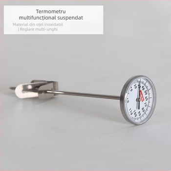 Termometru de bucătărie cu design de atârnat – măsoară temperatura apei, a laptelui și a uleiului, termometru pentru alimente