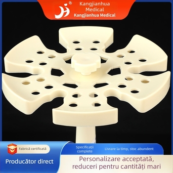 Suport disk pentru pipete, set de 6 bucăți, asamblabil și rotativ, suport multifuncțional pentru pipete