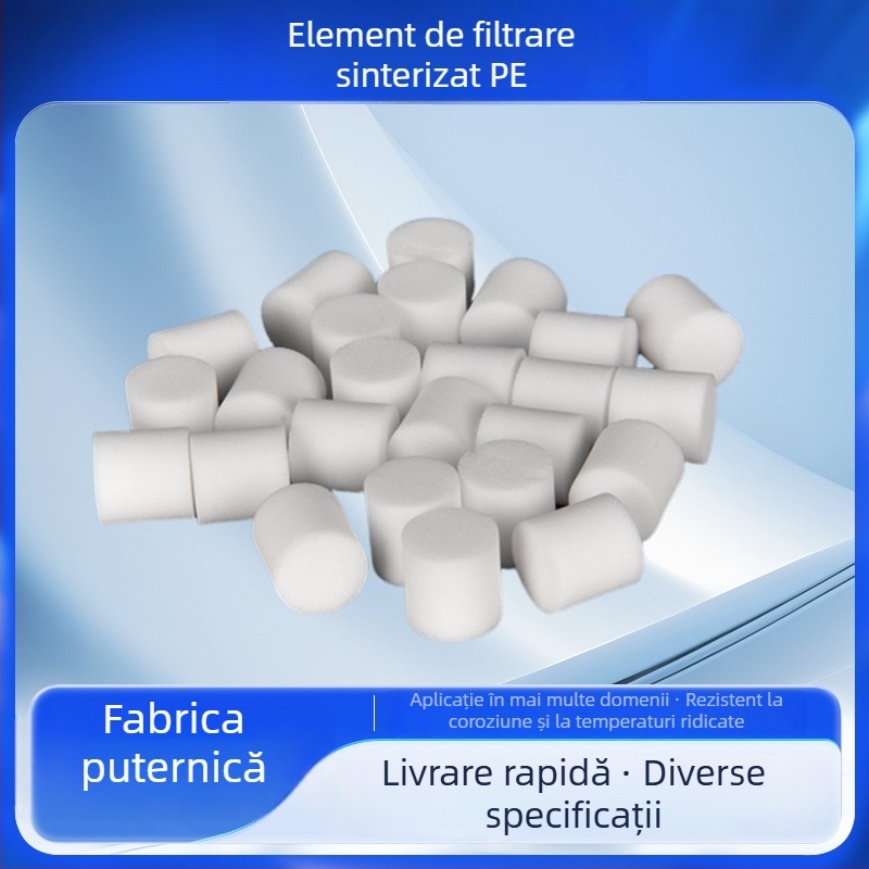 Element filtrant sinterizat PE pentru vârfuri de pipetă – dimensiuni variate