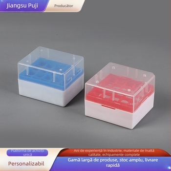 Cutie din plastic pentru tuburi de centrifugă de 5 ml, cutie cu 32 găuri, cutie cu 96 găuri pentru vârfuri de pipetă, cutie EP pentru tuburi, cutie pentru mostre, cutie pentru vârfuri de pipetă