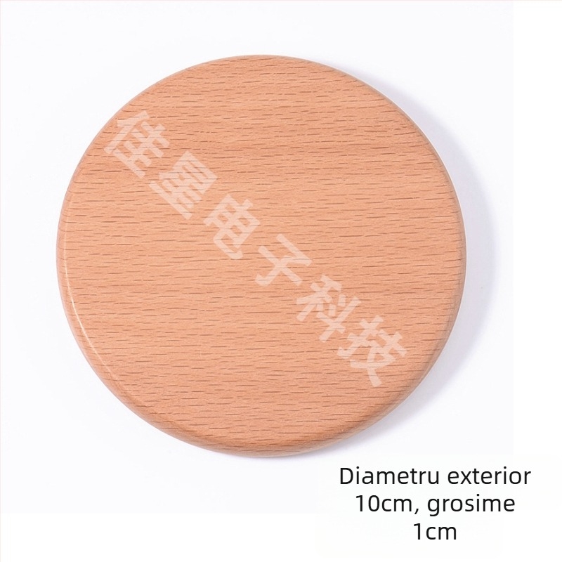 Suporturi din lemn natural pentru pahare, gravură personalizată a logo-ului, stil nordic, mai multe opțiuni de lemn, 10×10 cm