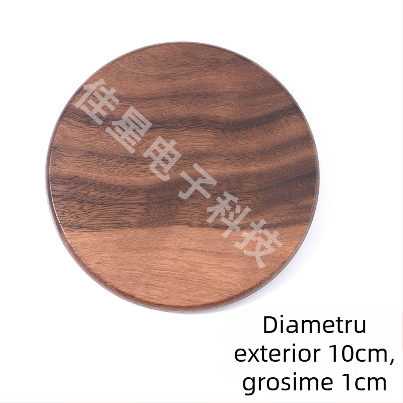 Suporturi din lemn natural pentru pahare, gravură personalizată a logo-ului, stil nordic, mai multe opțiuni de lemn, 10×10 cm