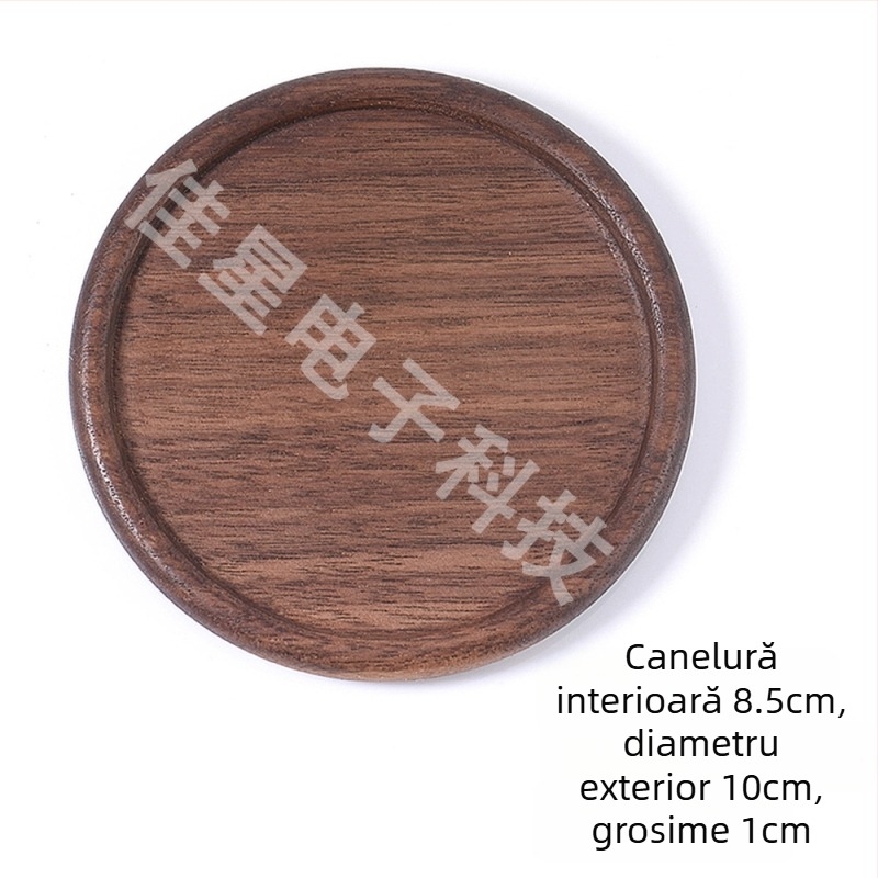 Suporturi din lemn natural pentru pahare, gravură personalizată a logo-ului, stil nordic, mai multe opțiuni de lemn, 10×10 cm