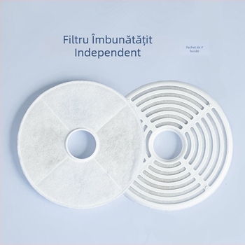 Filtru pentru dozatorul de apă pentru animale de companie, cu filtru universal, filtru din bumbac și cărbune activ pentru apă purificată pentru câini și pisici