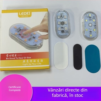 Lumină LED pentru interiorul mașinii, control prin atingere, încărcare USB, iluminare plafonieră și portbagaj, potrivire universală