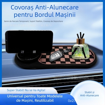 Suport pentru telefon auto cu pernă antiderapantă pentru navigație, semn de parcare și suport multifuncțional pentru consola centrală