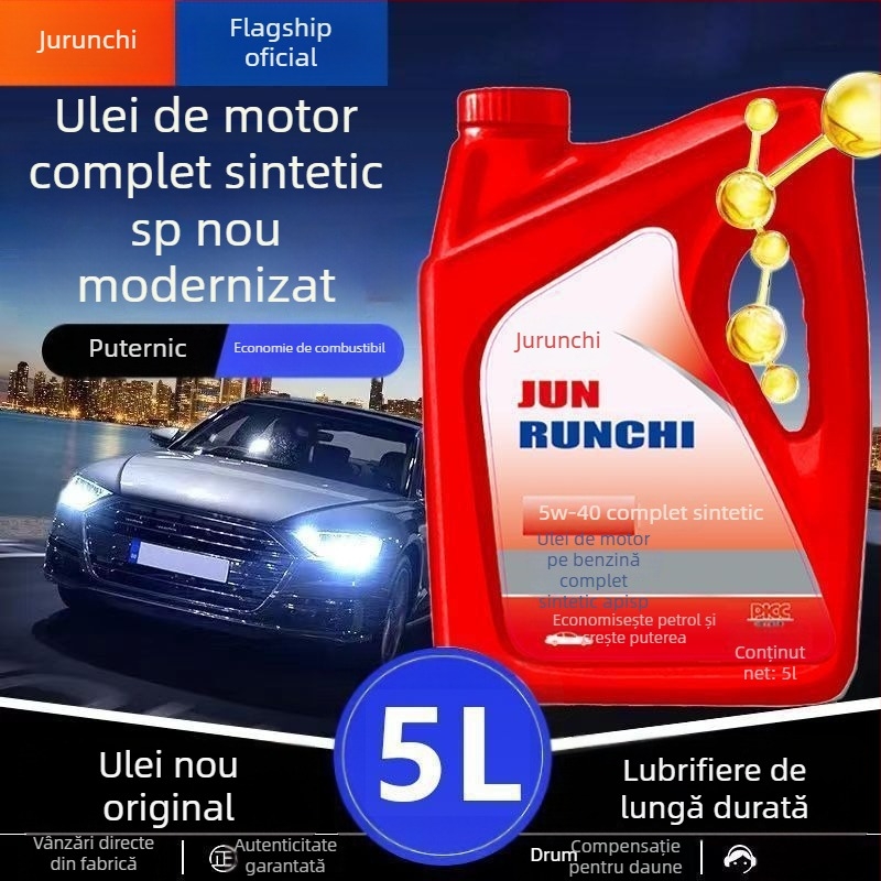 Jurunchi ulei sintetic complet pentru motoarele pe benzină – lubrifiere, protecție împotriva uzurii, răcire, anti-oxidare, indice de viscozitate înalt, curățenie ridicată, durată lungă de utilizare, destinație generală