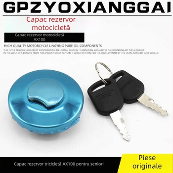 AX100 Triciclu: Capac rezervor și Lacăt pentru Cutia Longxin