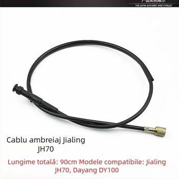 Set cabluri pentru motocicletă Jialing JH70: cablu de ambreiaj, cablu de vitezometru, cablu frână față, cablu de accelerație