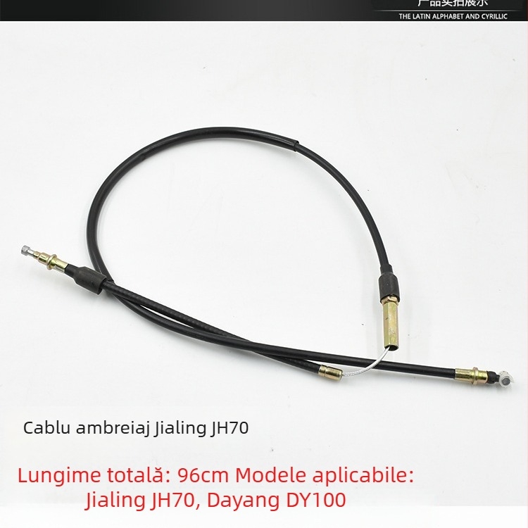 Set cabluri pentru motocicletă Jialing JH70: cablu de ambreiaj, cablu de vitezometru, cablu frână față, cablu de accelerație