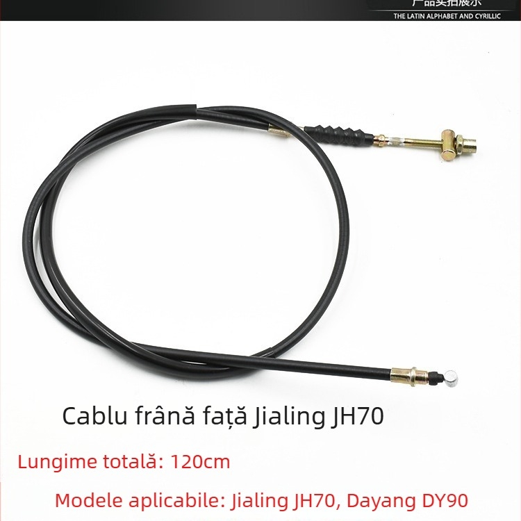 Set cabluri pentru motocicletă Jialing JH70: cablu de ambreiaj, cablu de vitezometru, cablu frână față, cablu de accelerație
