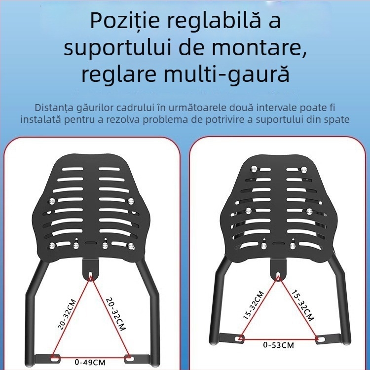 Suport pentru portbagajul vehiculului electric și brațul posterior, braț 125 pentru motocicletă, raft portbagaj, accesoriu de modificare, universal