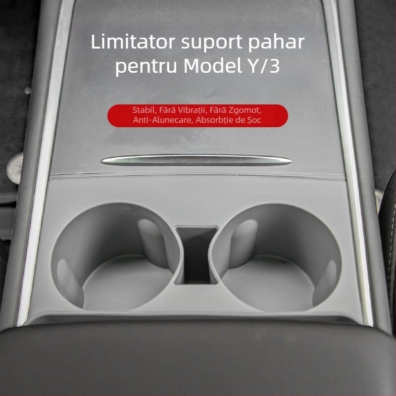 Padă de silicon pentru suportul de pahare din consola centrală Tesla Model Y/3 și cutie de depozitare rezistentă la temperaturi ridicate