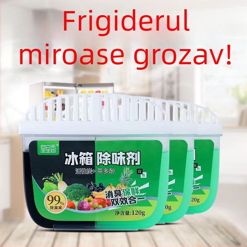 Deodorant pentru frigider cu cărbune activ, două culori
