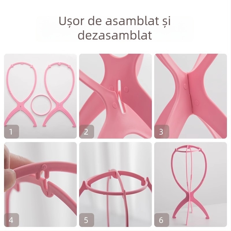 Suport pentru perucă pentru uz casnic, accesoriu de îngrijire și stilizare, suport suspendabil portabil, instrument pentru cosplay masculin