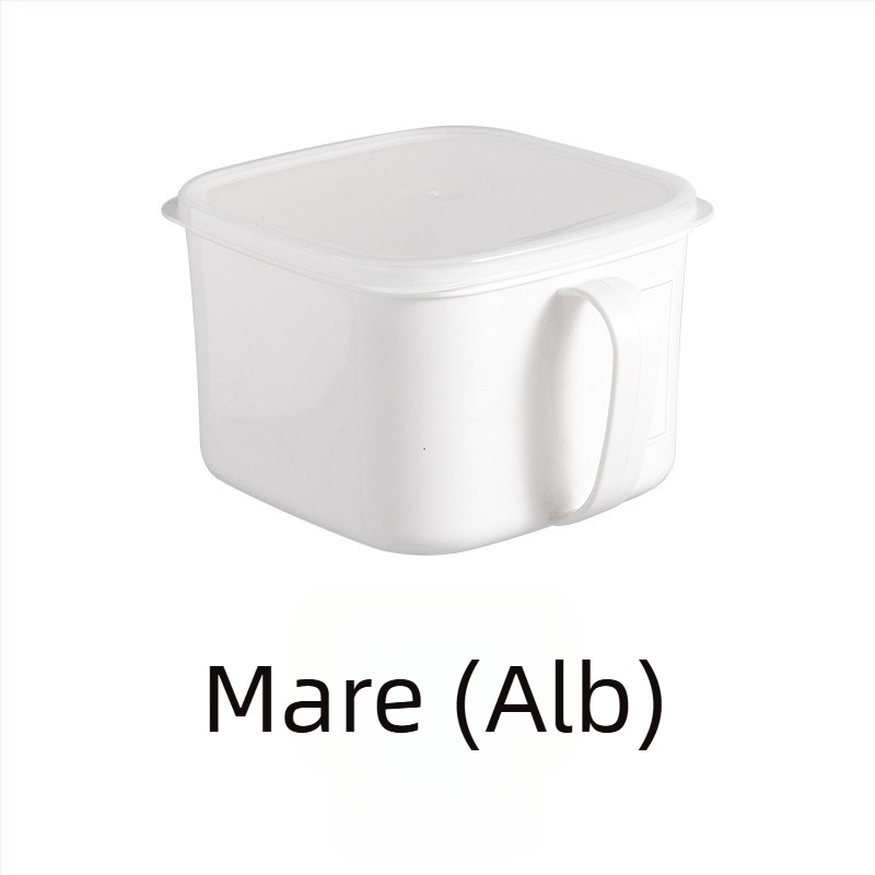 Cutie de depozitare pentru frigider, cu mâner și capac, pentru bucătărie și congelator, împotriva mirosurilor, menținerea prospețimii