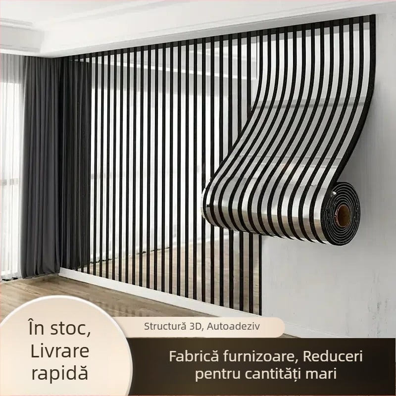 Tapet autocolant pentru locuințe închiriate, decor de perete rezistent la apă și umiditate, fundal pentru perete TV.