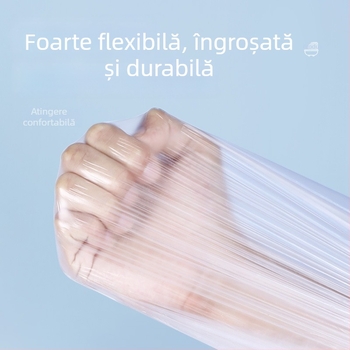 Set de protecție de unică folosință pentru cadă, pungă de baie și folie plastică îngroșată, pentru uz casnic și călătorii