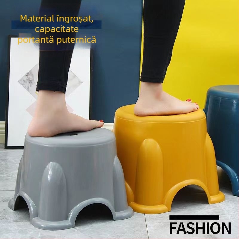 Scaun mic pliabil din plastic pentru baie, potrivit pentru adulți și copii, scaun pentru duș și schimbarea pantofilor