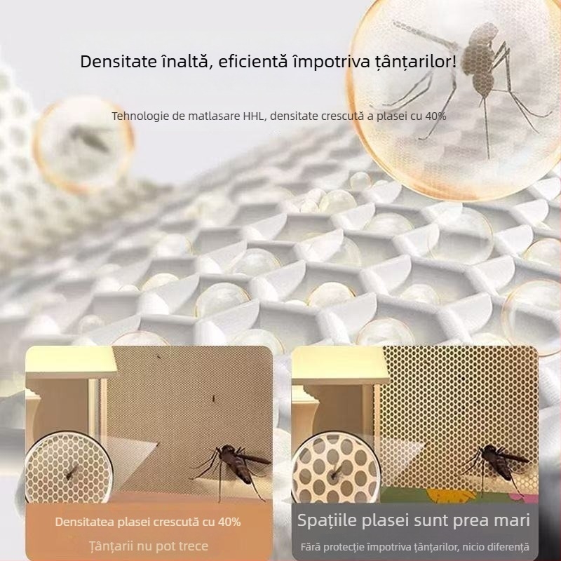 Plasă de țânțari pentru dormitor, în stil yurta mongolă, pliabilă, fără montaj, cu uși duble, cadru din fibră de sticlă, sigur pentru copii