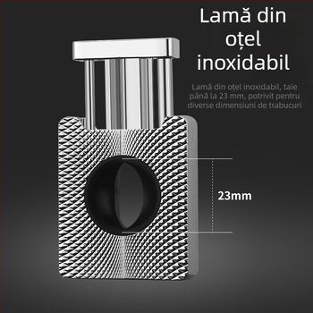 Tăietor portabil pentru trabucuri, lamă în formă de V, instrument de tăiere precis, accesorii premium pentru fumători, cadou pentru bărbați