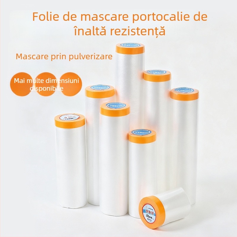 Folie plastică transparentă îngroșată pentru mobilier – protecție împotriva prafului, acoperire completă pentru uz casnic