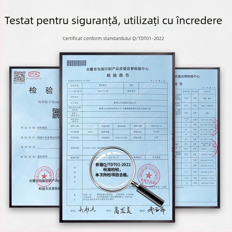 Set de 100 capace elastice, de unică folosință, pentru folie alimentară, uz casnic, capace groase de conservare, calitate alimentară