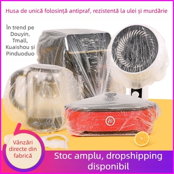 Capac de protecție împotriva prafului, de unică folosință, pentru electrocasnice: gătitor de orez, cuptor cu microunde, ventilator electric