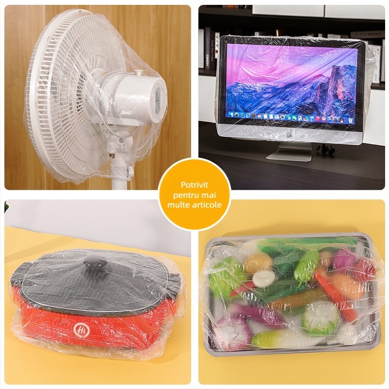 Capac de protecție împotriva prafului, de unică folosință, pentru electrocasnice: gătitor de orez, cuptor cu microunde, ventilator electric