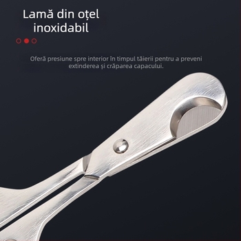 Tăietor pentru trabucuri, portabil, realizat manual, oțel inoxidabil