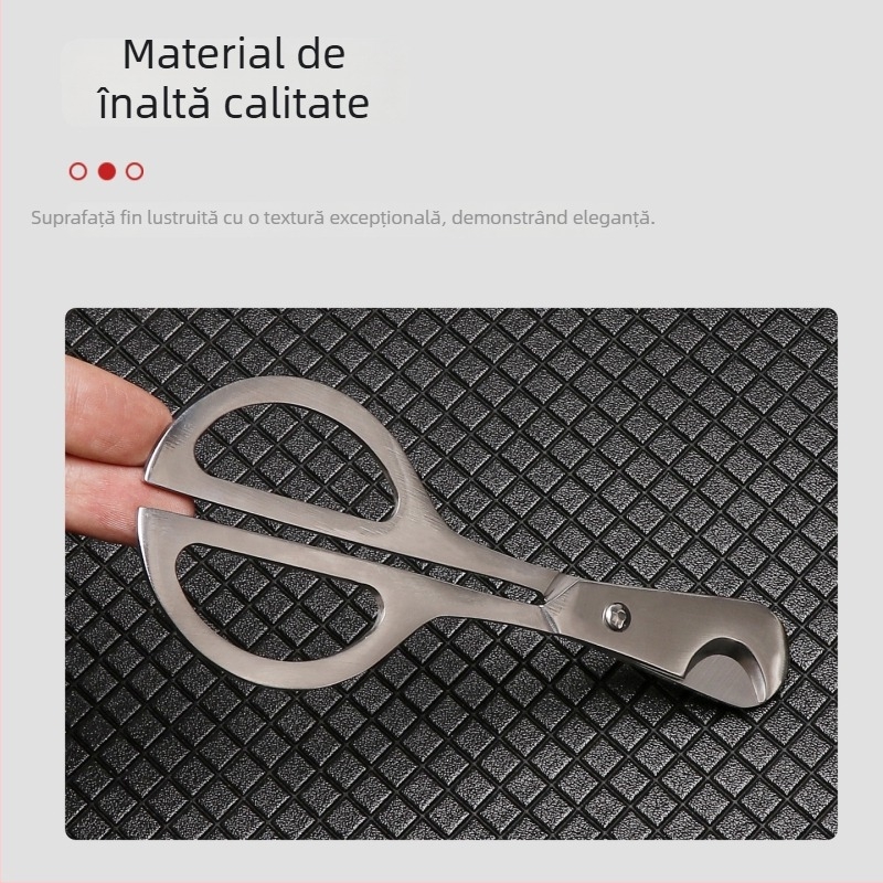 Tăietor pentru trabucuri, portabil, realizat manual, oțel inoxidabil
